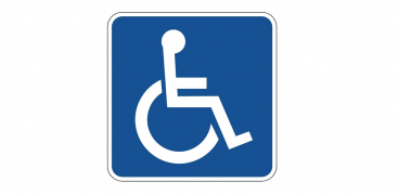 Wsparcie dla osób z niepełnosprawnościami - symbol