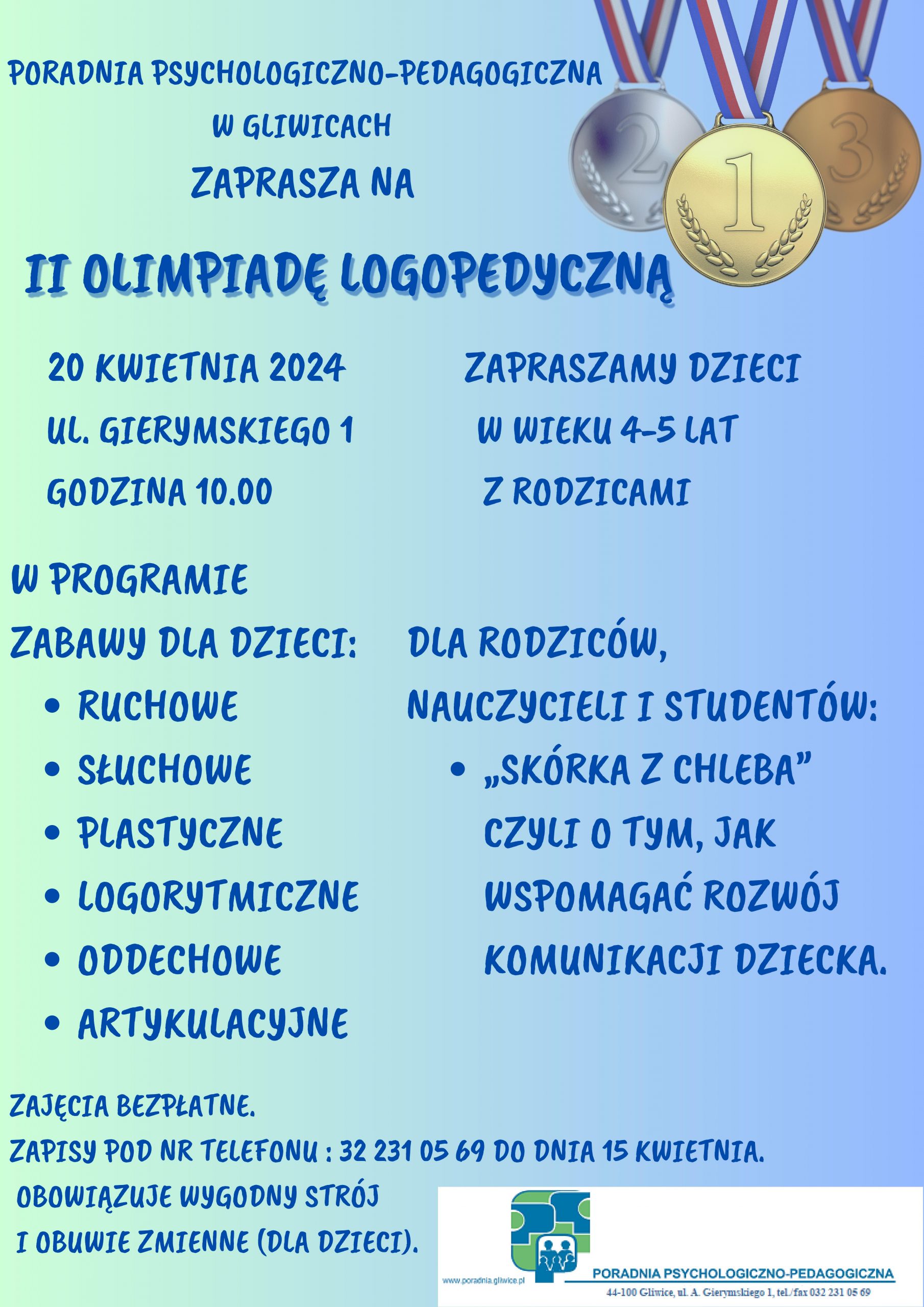 Zaproszenie na&nbsp;II Olimpiadę Logopedyczną