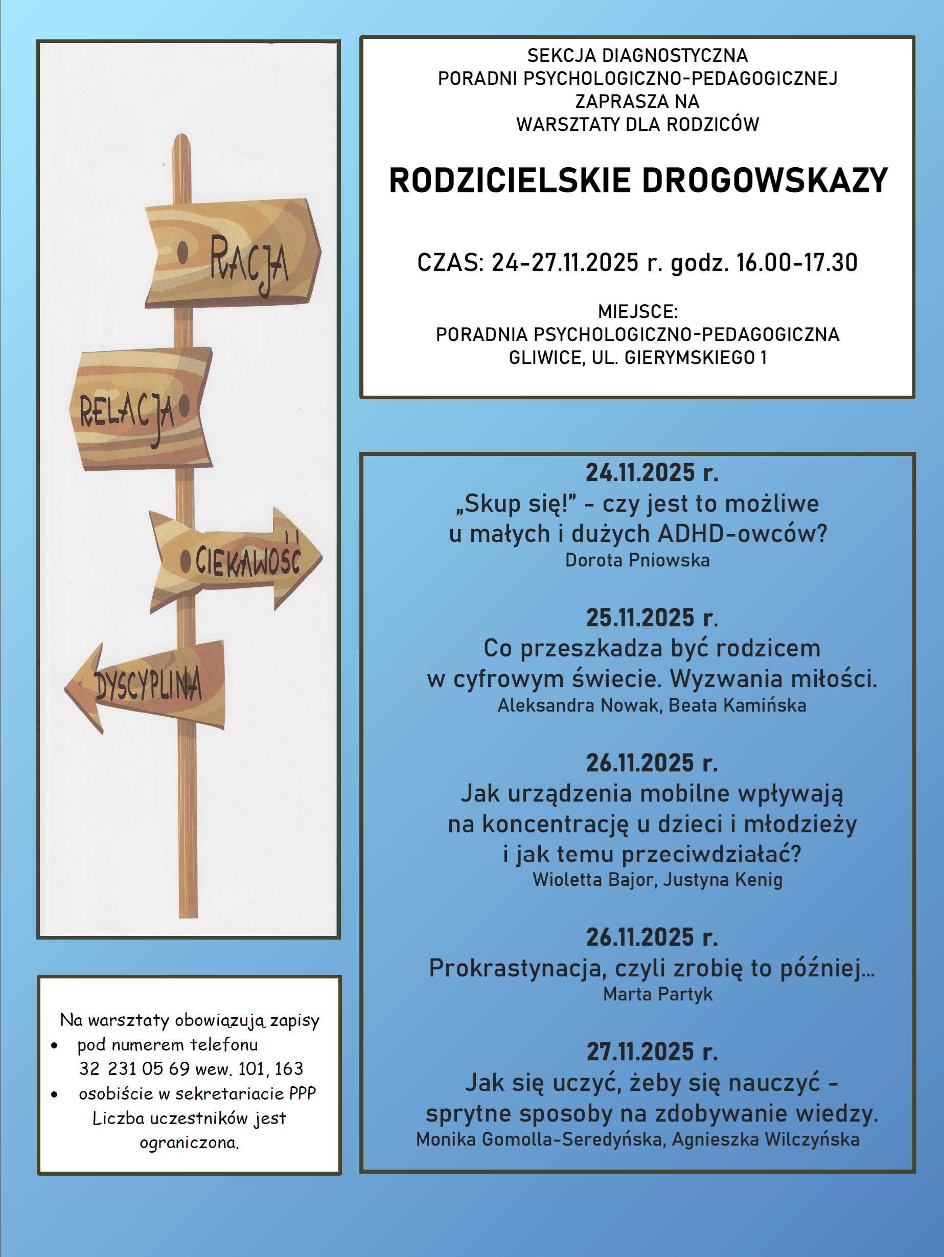 Plakat - zaproszenie na&nbsp;warsztaty